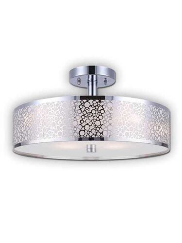Canarm Montreal 3 Light Chrome Semi-Flush ISF527A03CH (fixturewshade)