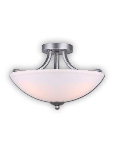 Canarm Bay 3 Light Historic Gold Semi-Flush ISF575A03HG (fixturewshade)