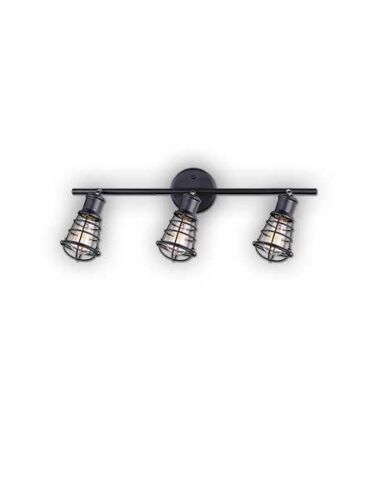 canarm otto 3 lights black wall light it611a03gph