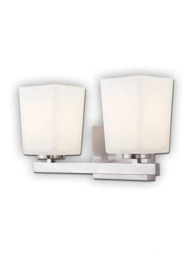 canarm hartley 2 lights brushed nickel wall light ivl472a02bn