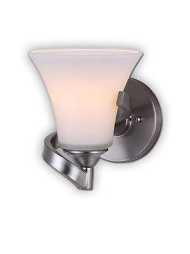 canarm rue 1 light brushed nickel wall light ivl587a01bn