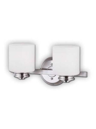 canarm crawford 2 lights brushed nickel wall light ivl625a02bn