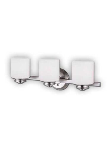 canarm crawford 3 lights brushed nickel wall light ivl625a03bn