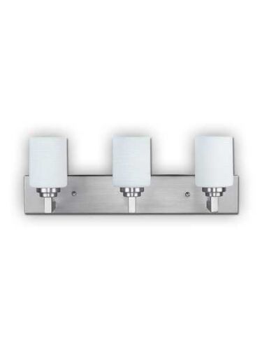Canarm Carmen 3 Light Brushed Pewter Wall Light IVL902A03313BPT (fixturewshade)