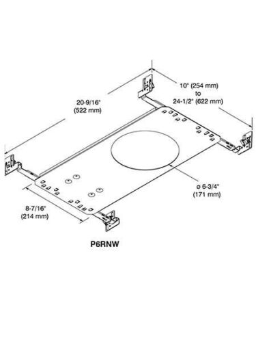 Contrast Lighting P6RNW Mounting Plate