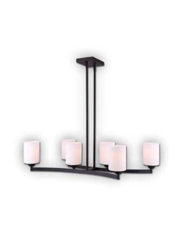 eva orb 6 lt rod chandelier ich343b06orb