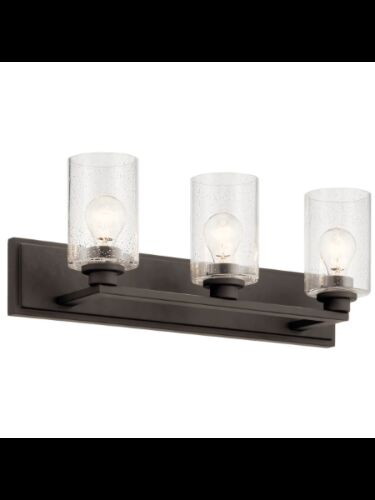 Kichler 37490 3-Lights Olde Bronze 60W Vanity Light