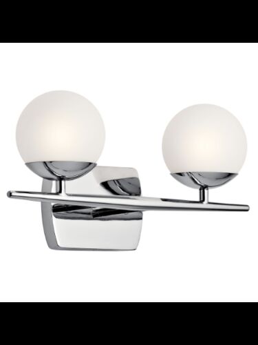 Kichler 45581CH 2-Lights Chrome 50W Vanity Light