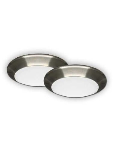 Canarm 6 LED Disk Flush mount 15W Brushed Nickel LEDSM6DLBNC2 (x2 Pk)