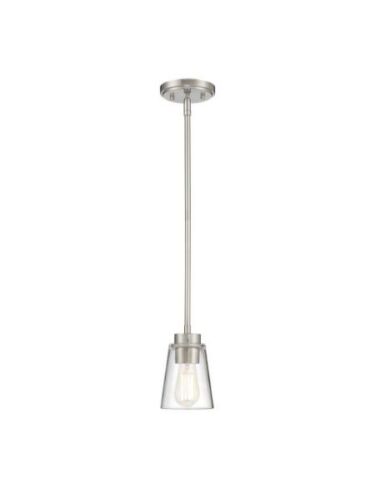 Savoy House Essentials Calhoun 7-1026-1-SN 1-Lights 60W Satin Nickel Mini Pendant