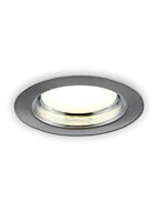 bazz 110i series 11w led recessed light brushed chrome 110l11b
