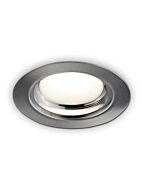 bazz ledtek series 9w led recessed light brushed chrome 343l9bx4 (4-pk)