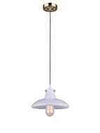 canarm meira ipl635a01bs 1-light polished brass pendant light