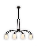 Canarm Somerset 4 Light Oil Rubbed Bronze Chandelier ICH421A04ORB (fixturewshade)
