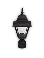 canarm outdoor 1 light black post light iol1312