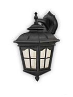 canarm jefferson series outdoor wall mount black finish iol219l9bk