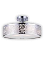 Canarm Montreal 3 Light Chrome Semi-Flush ISF527A03CH (fixturewshade)