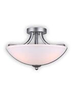 Canarm Bay 3 Light Historic Gold Semi-Flush ISF575A03HG (fixturewshade)