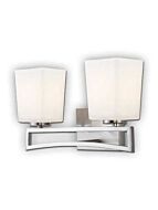 canarm alexa 2 lights brushed nickel wall light ivl471a02bn