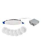 Ortech SLIM4CONT-3CCT 12W 4" LED Slim Contractor Pack CCT Selectable 6-pk