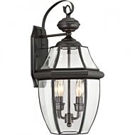Quoizel Lighting NY8317Z Newbury 2-Lights 120W Medici Bronze Outdoor Wall Lantern