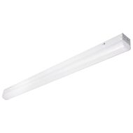 Satco 4FT LED linear light with motion sensor in white structure finish