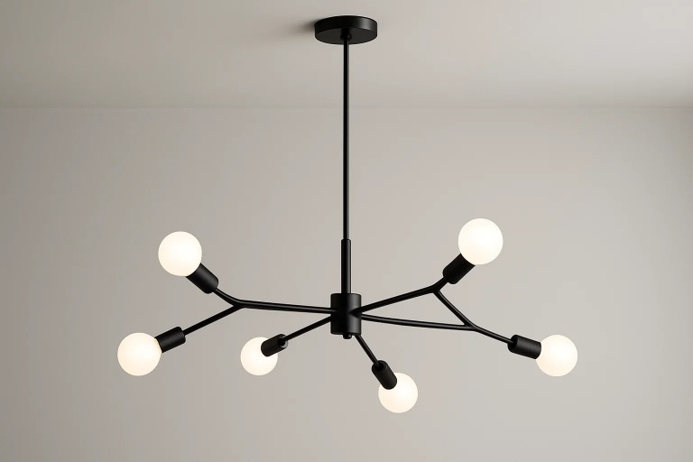 black chandelier