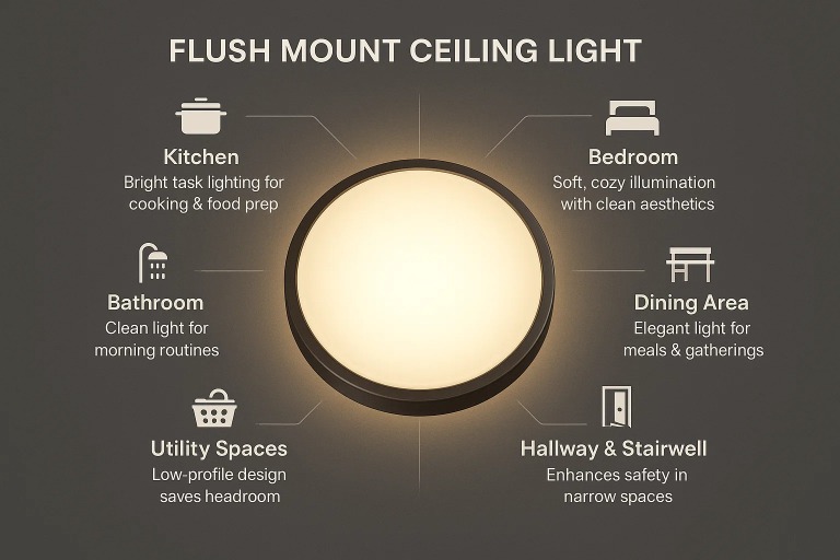 Flush mount lights